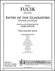 Entry of the Gladiators Concert Band sheet music cover Thumbnail